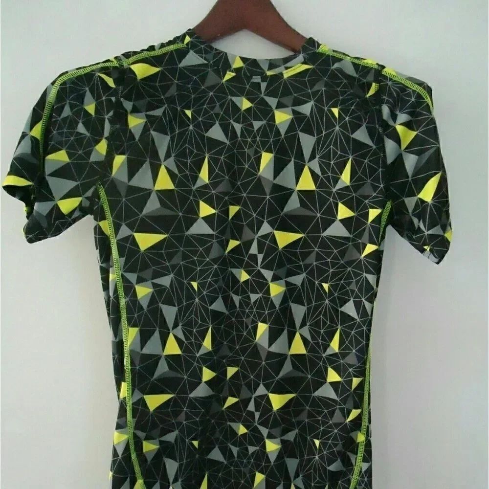 Tapout Athletic Cycling Youth Shirt Size L (14 - 16) Geometric Spider Web Design
